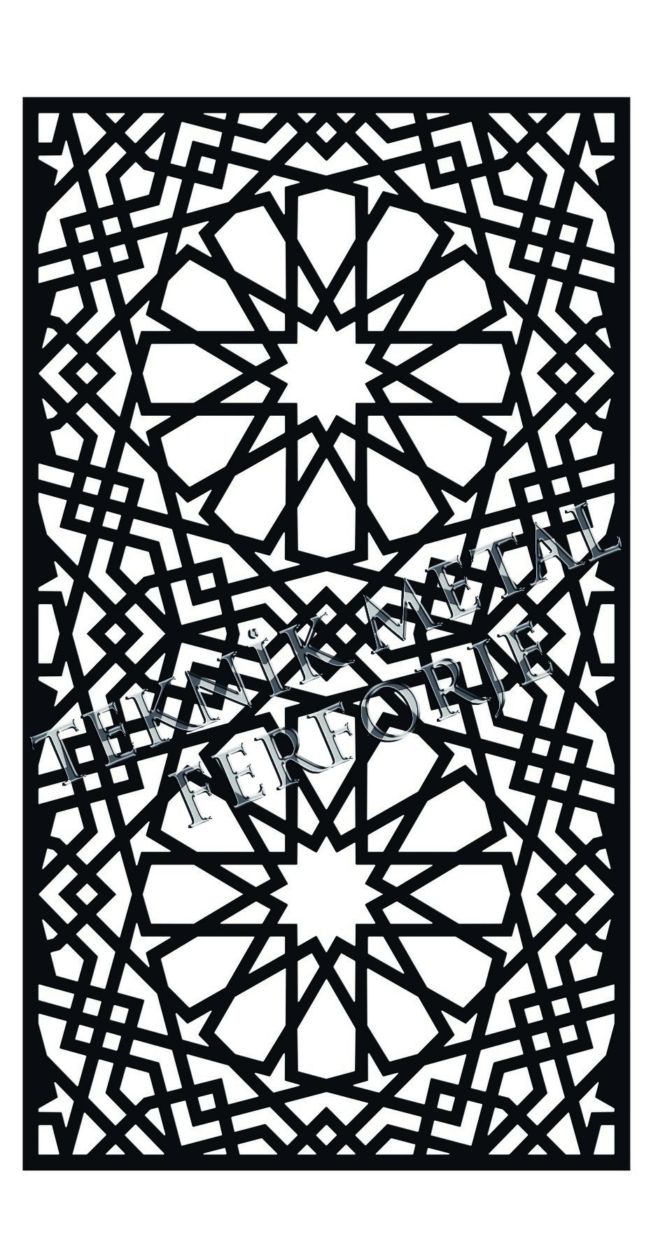 Lazer Kesim Selçuklu Dekoratif Modern Motif
